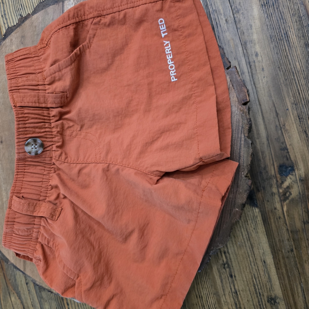 Properly Tied Kids' Rust Shorts